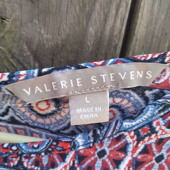 Valerie Stevens size L double layered tank top high low lagenlook - Picture 4 of 9